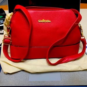Shoulder Purse.  Red Ella Rose